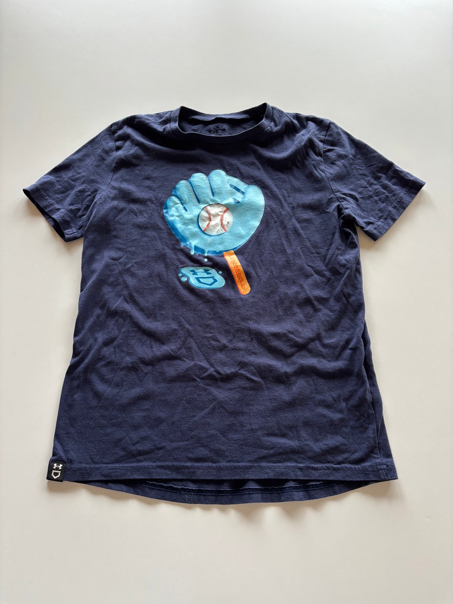 Navy UA Baseball Tee