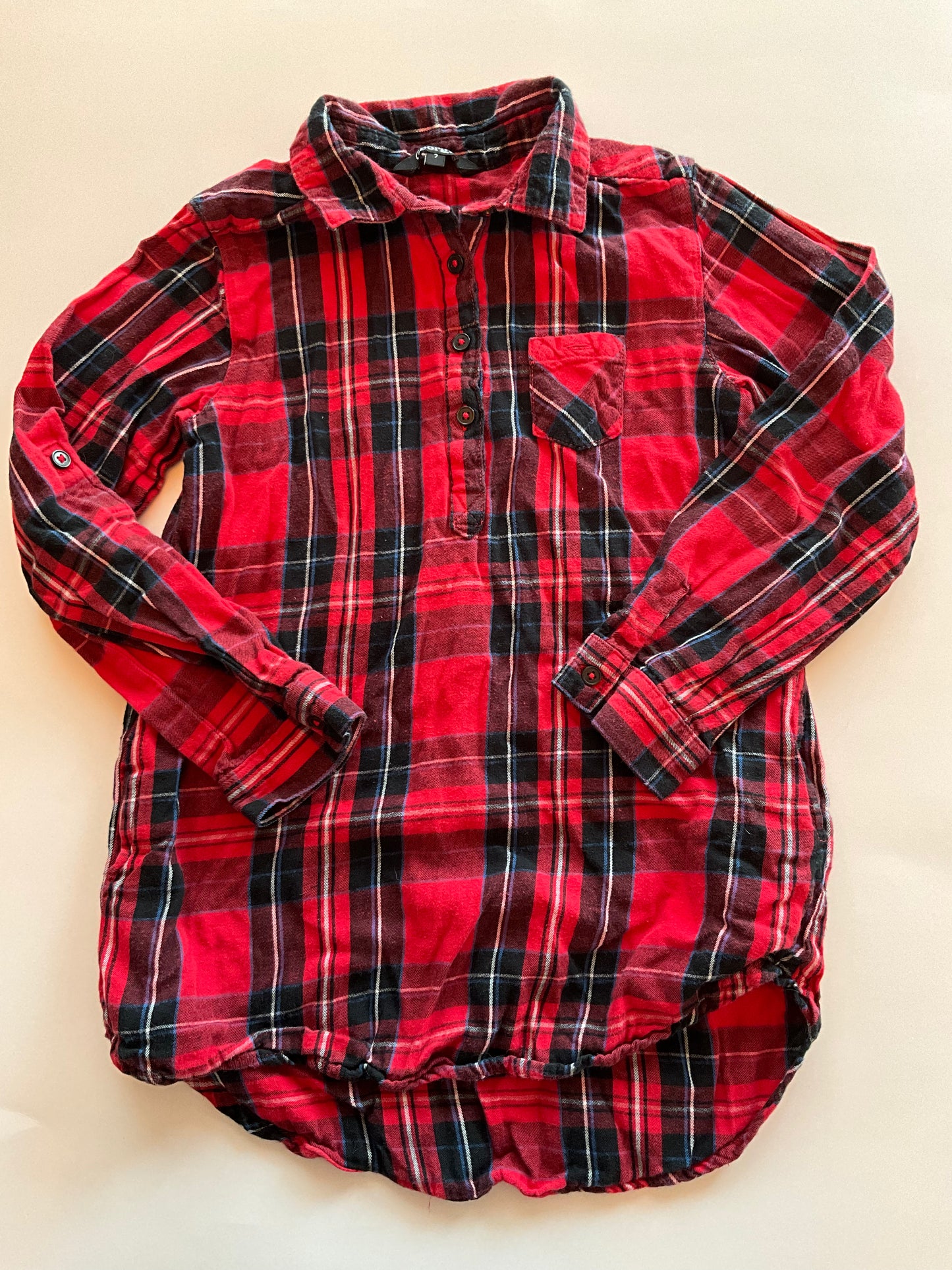 Red Plaid Tunic