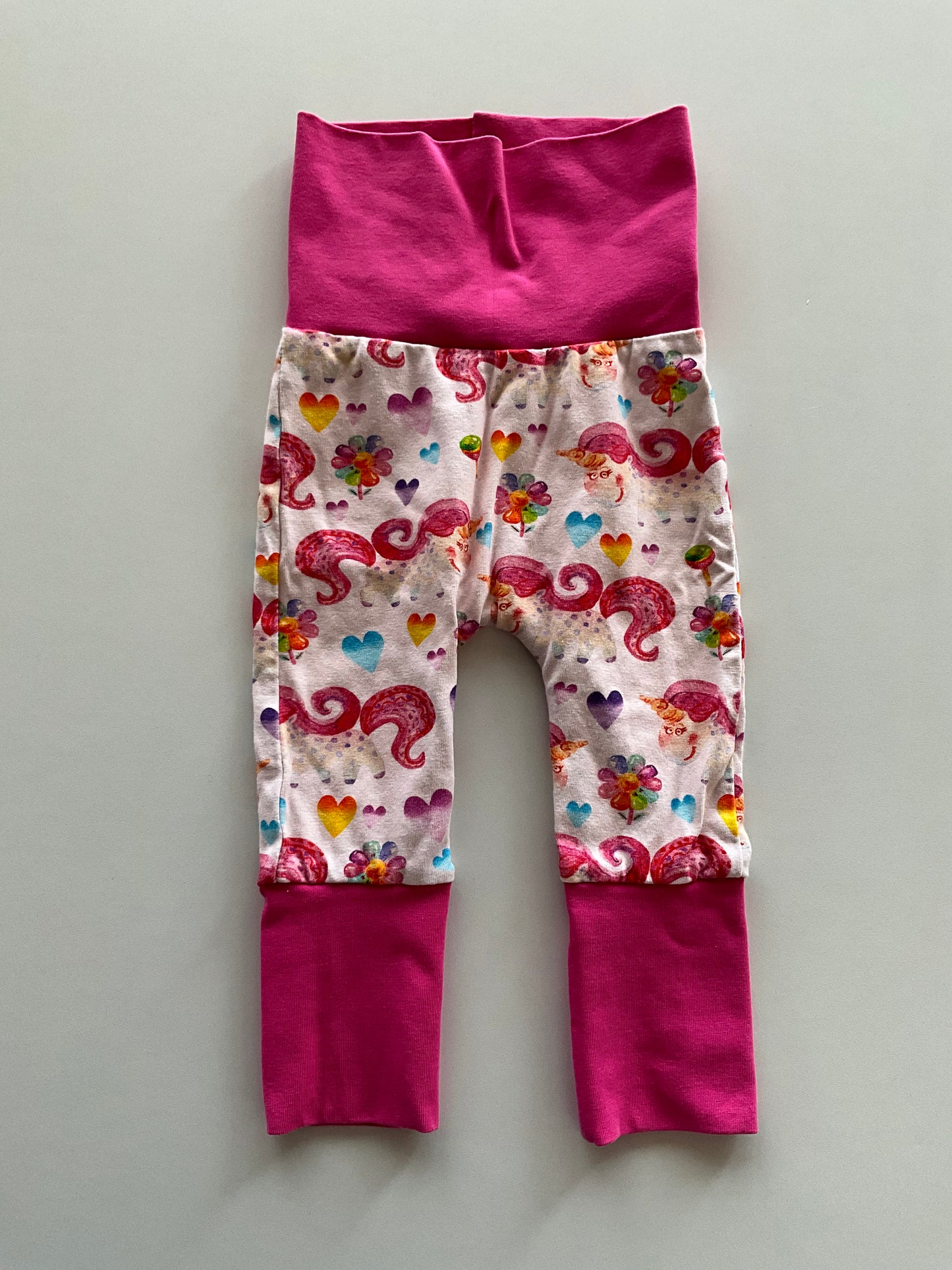 Handmade Unicorn Grow With Me Pants