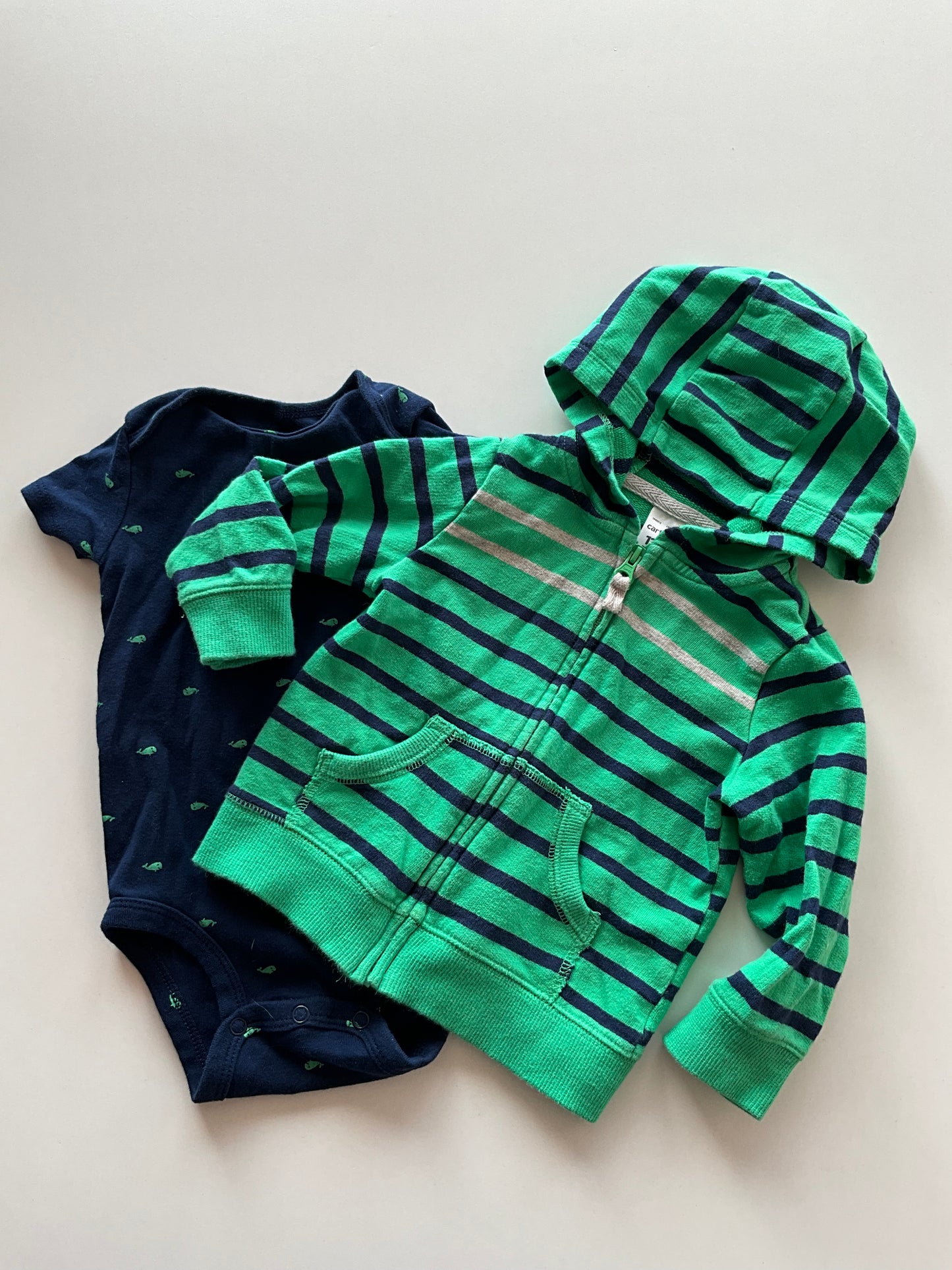 2pc Whale & Stripe Set