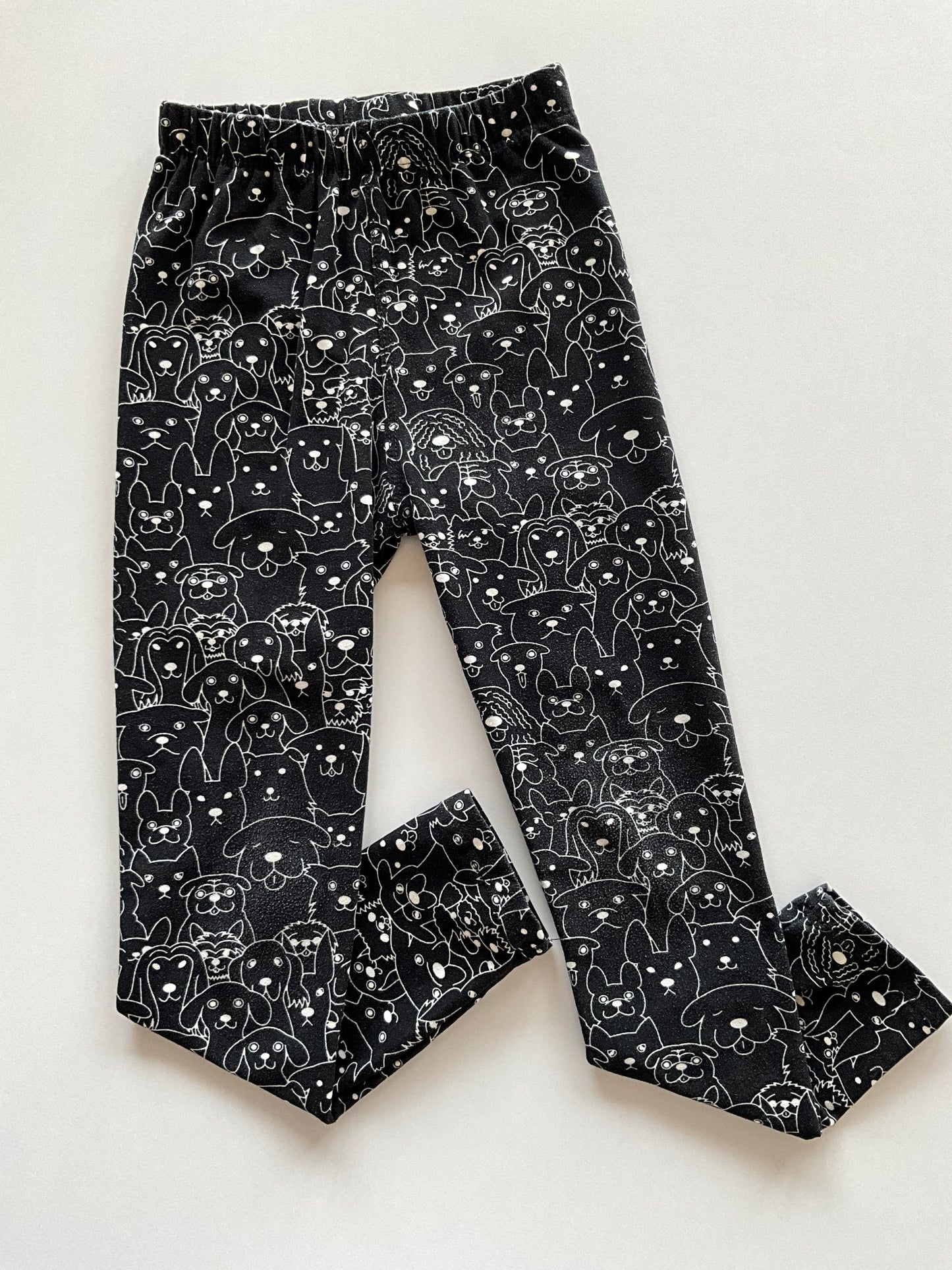 Black & White Dog Leggings