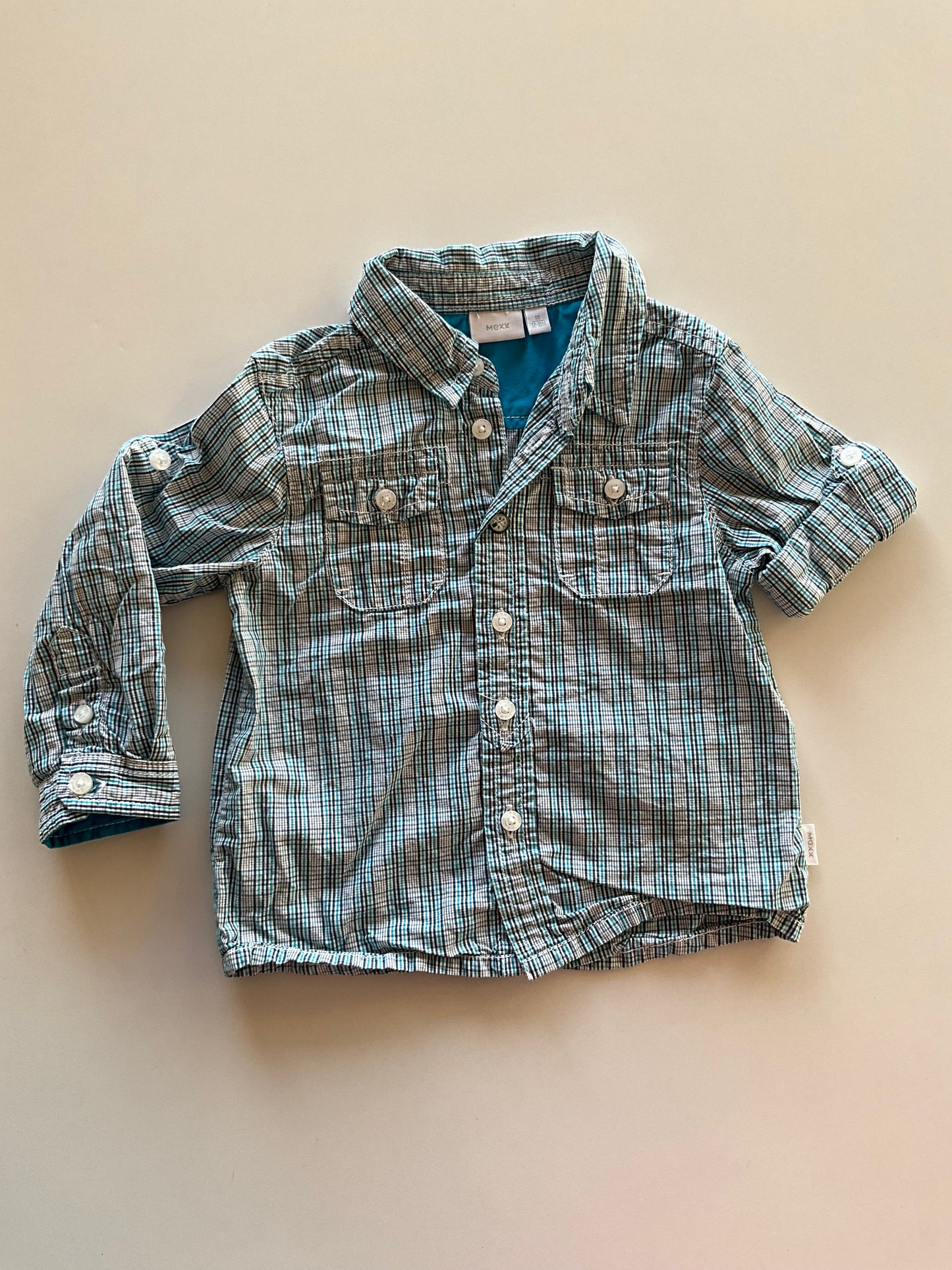 Blue Plaid Button Up