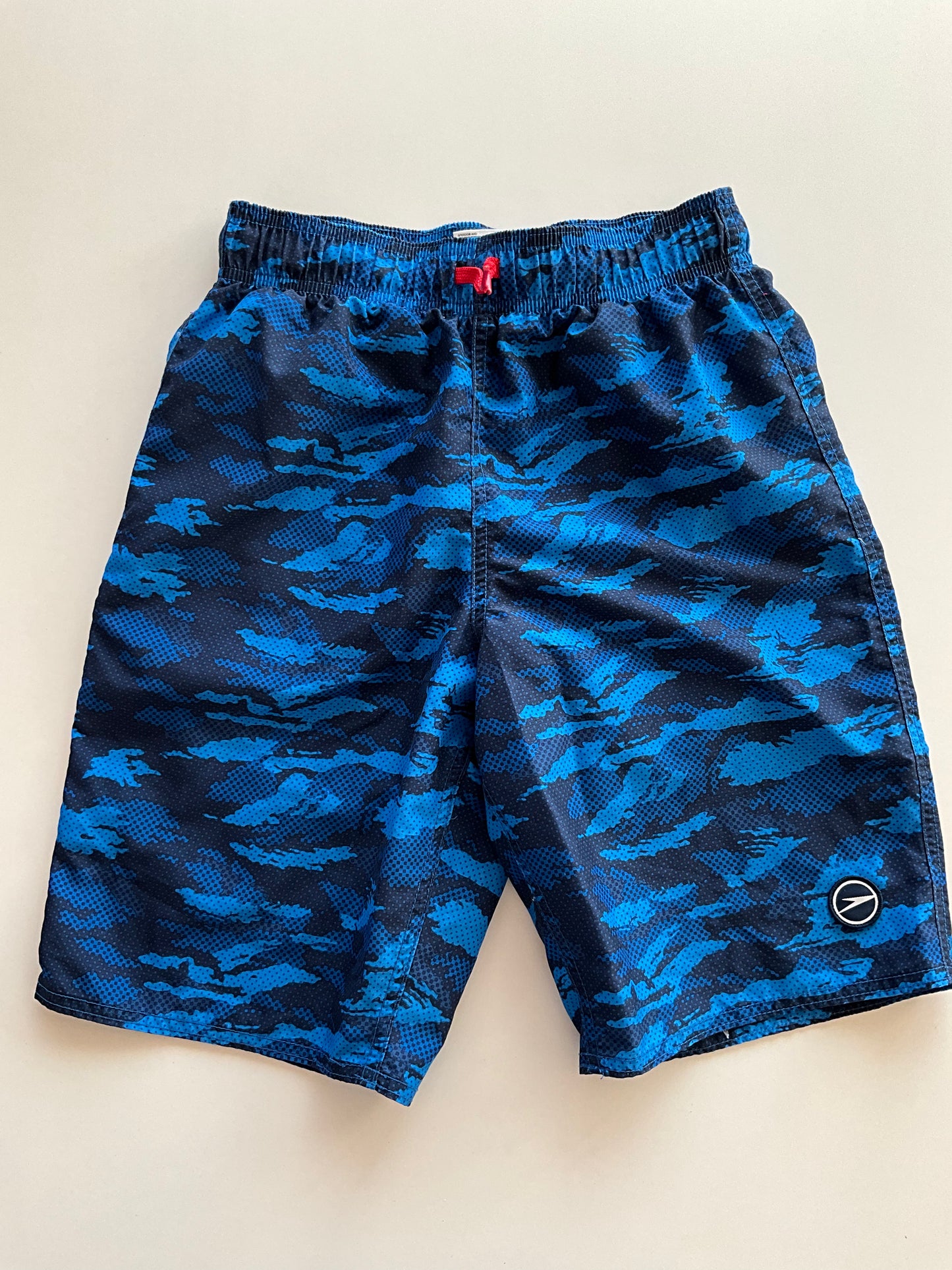Blue Camo Swim Trunks