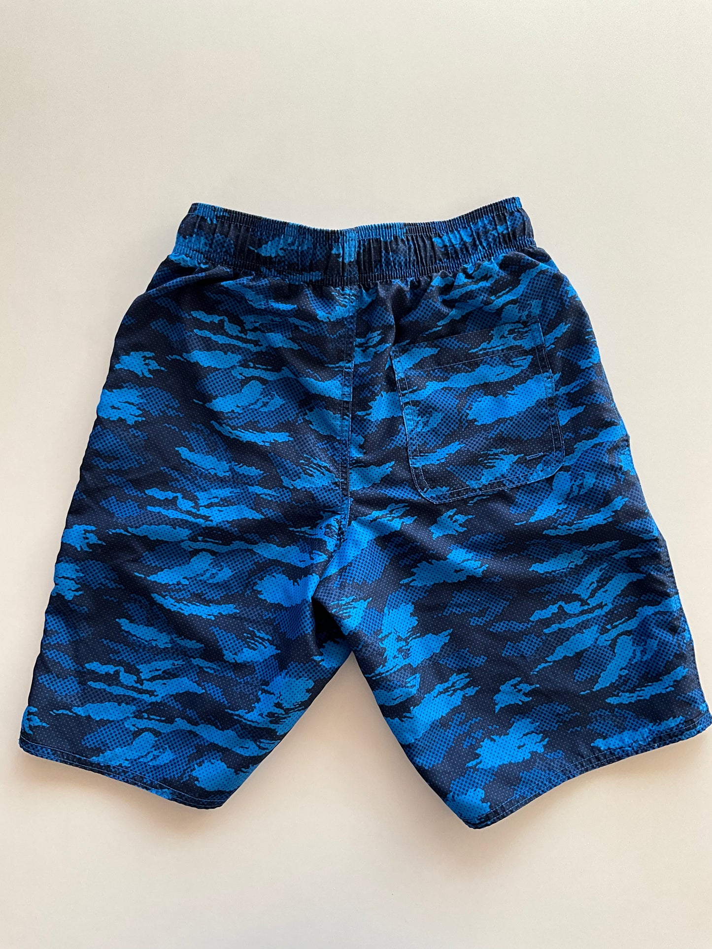 Blue Camo Swim Trunks