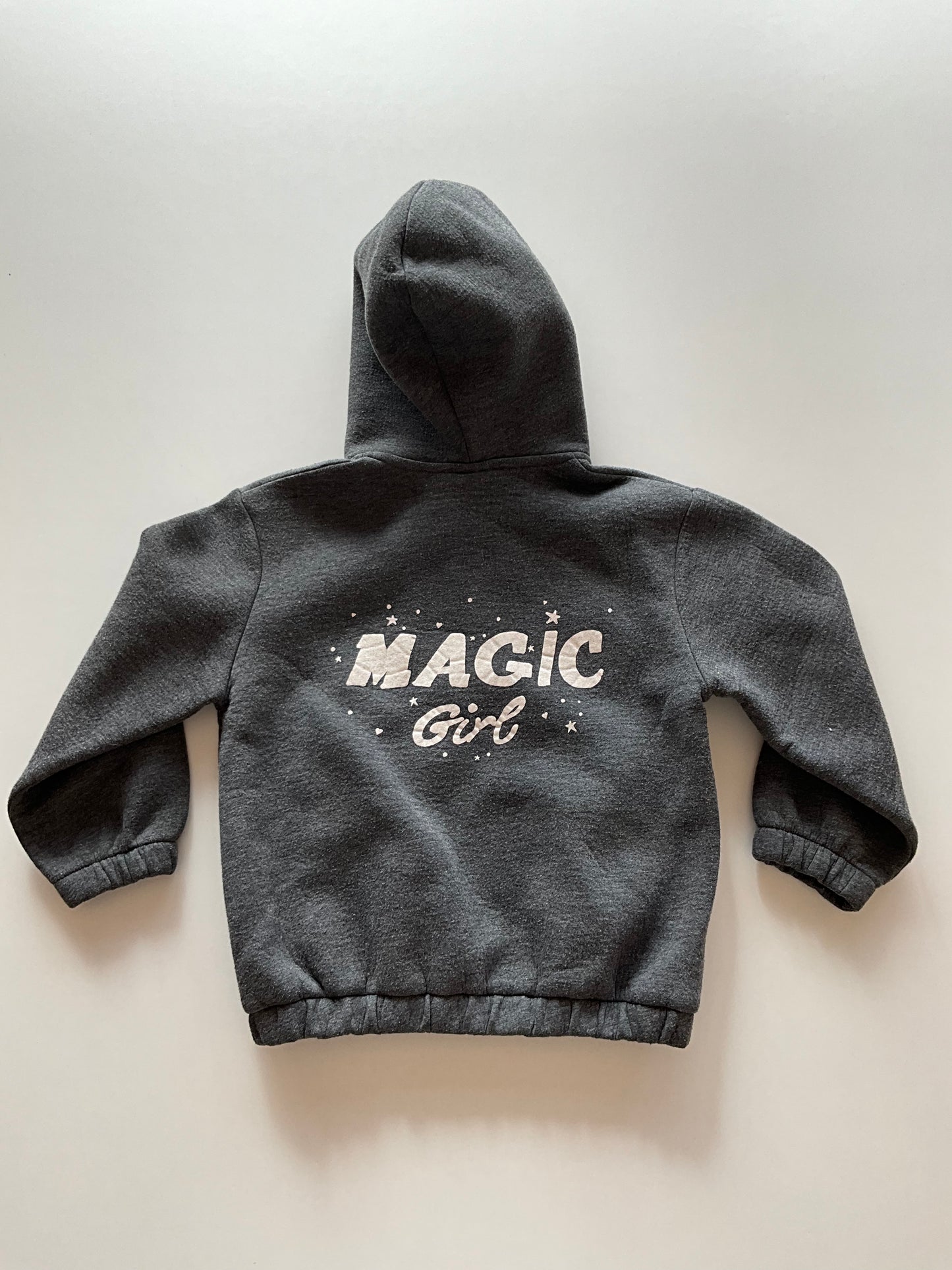 Short Grey Zip Up Hoodie