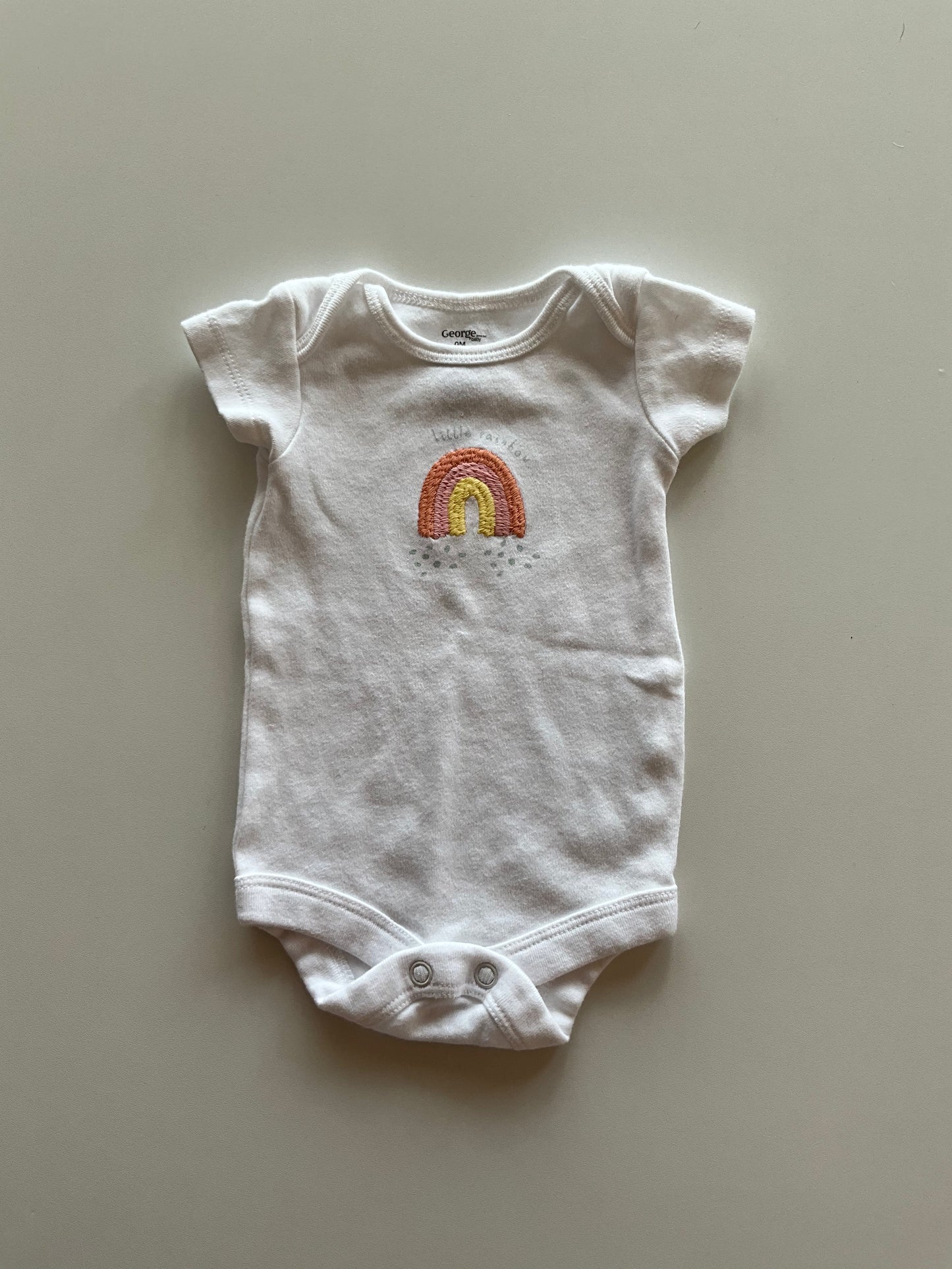 Embroidered Rainbow Onesie