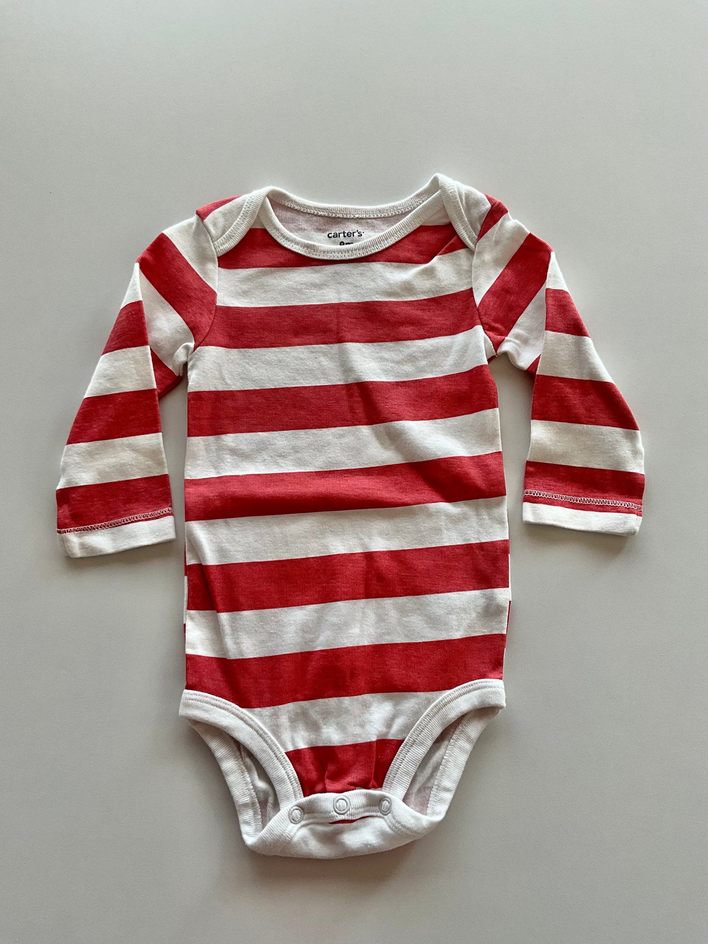 Red & White Striped Onesie