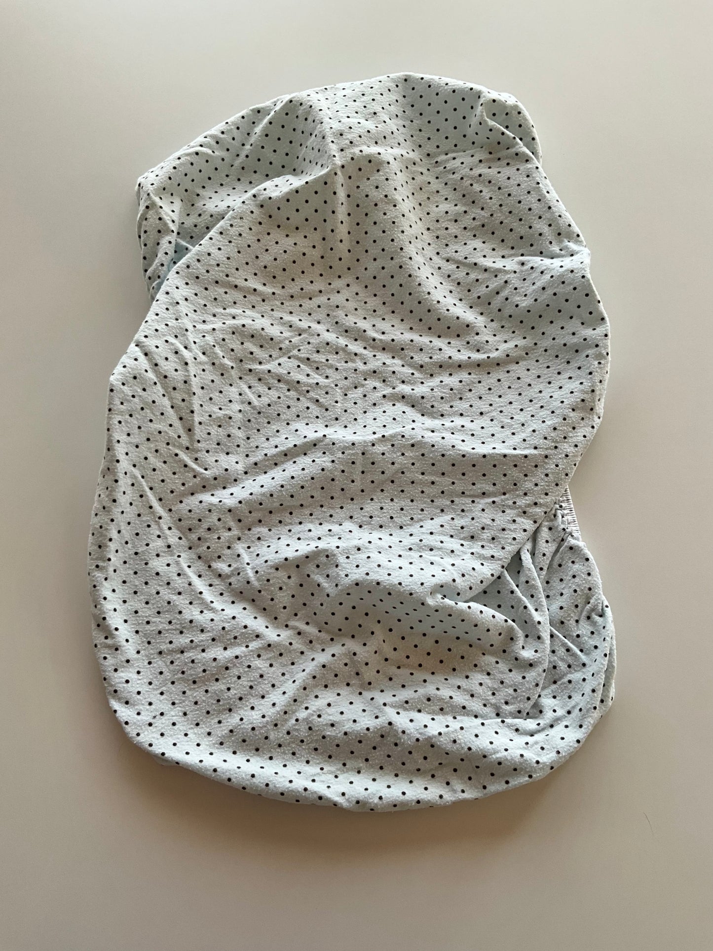 Blue Polka Dot Changing Pad Cover