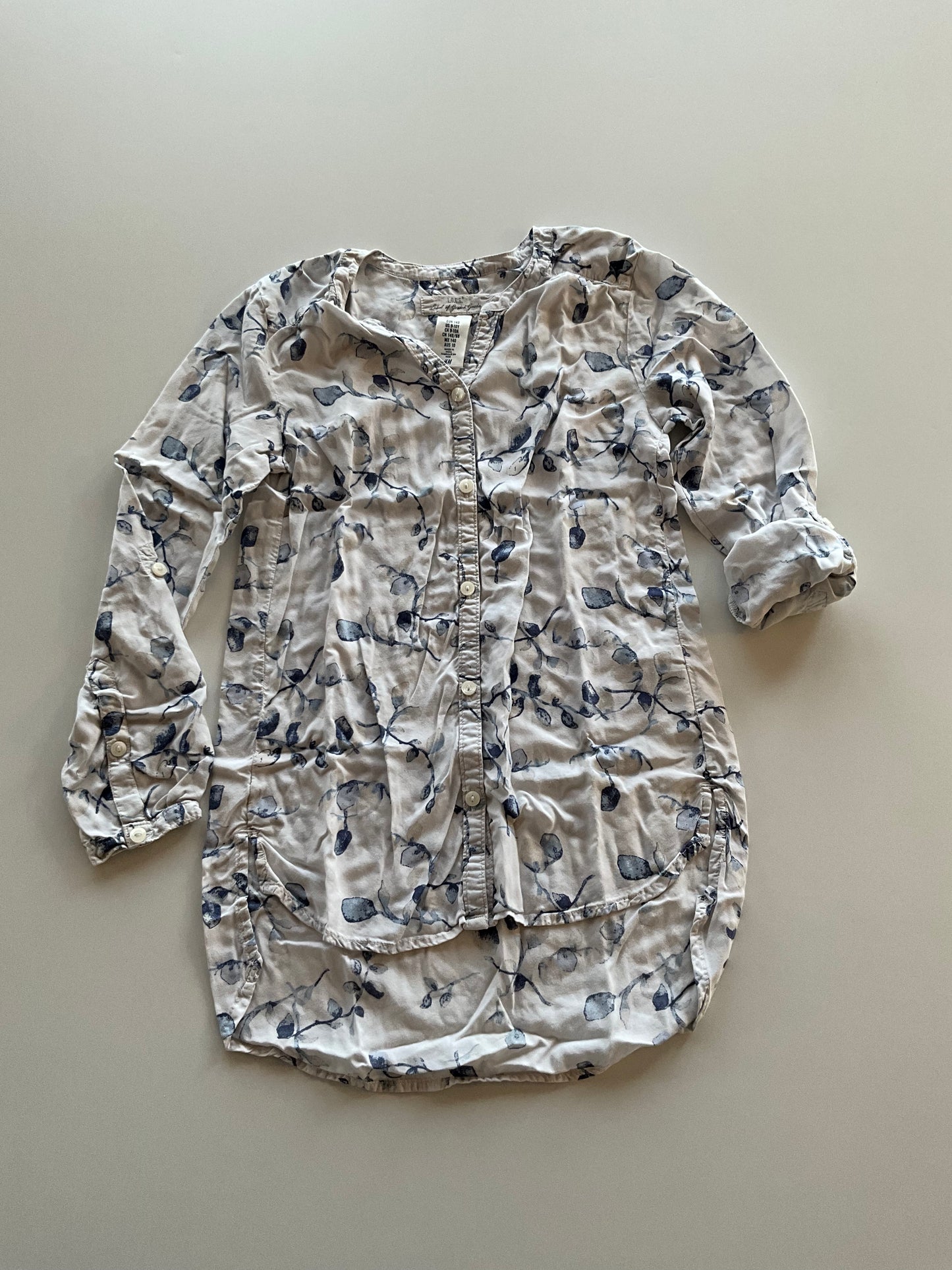 Blue Floral Blouse