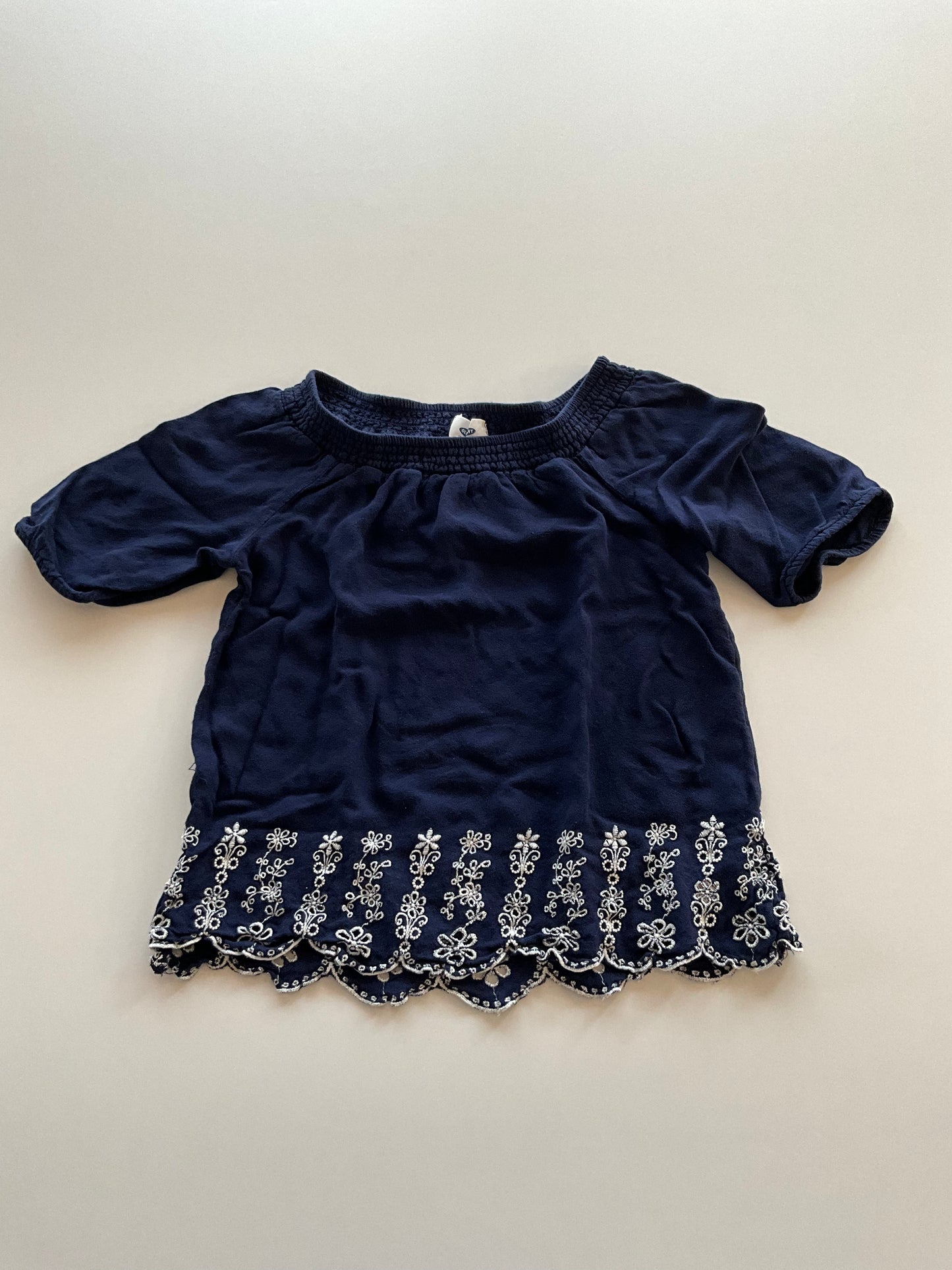 Navy Boho Blouse