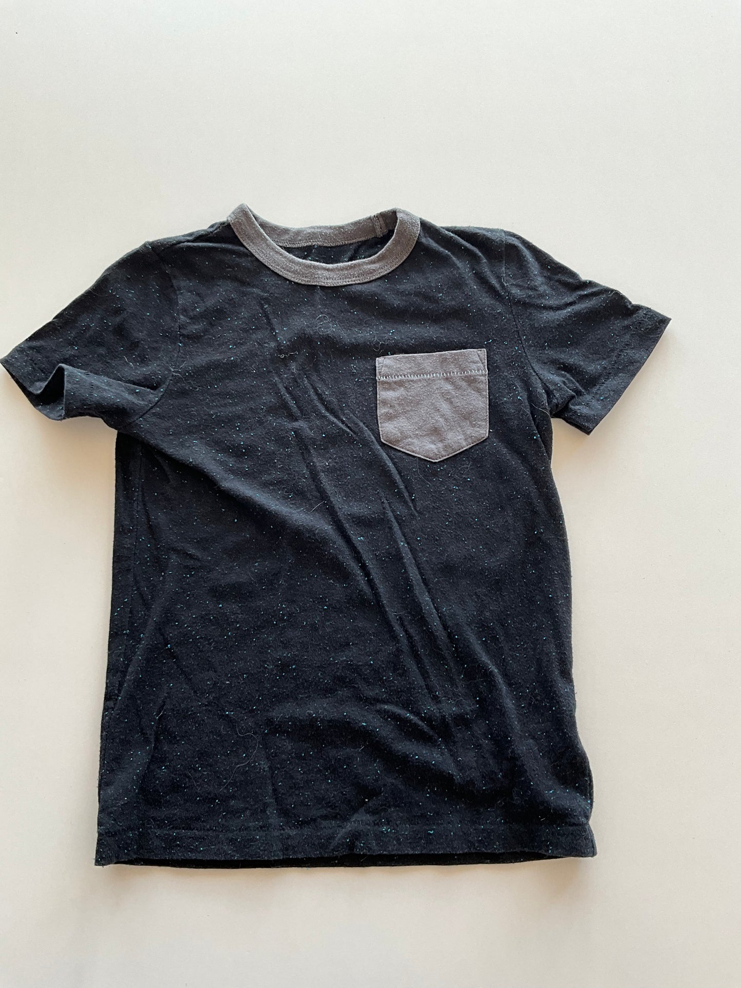 Black Blue Speckled Tee