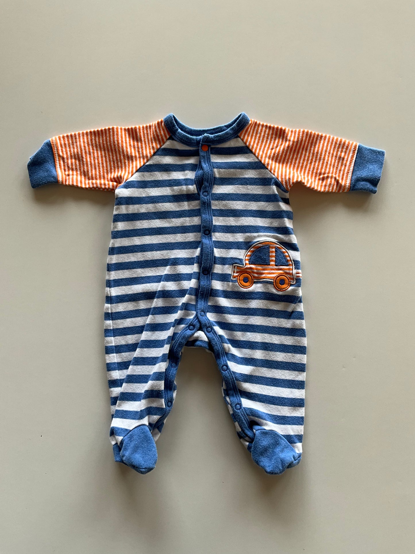 Blue and Orange Striped Sleeper