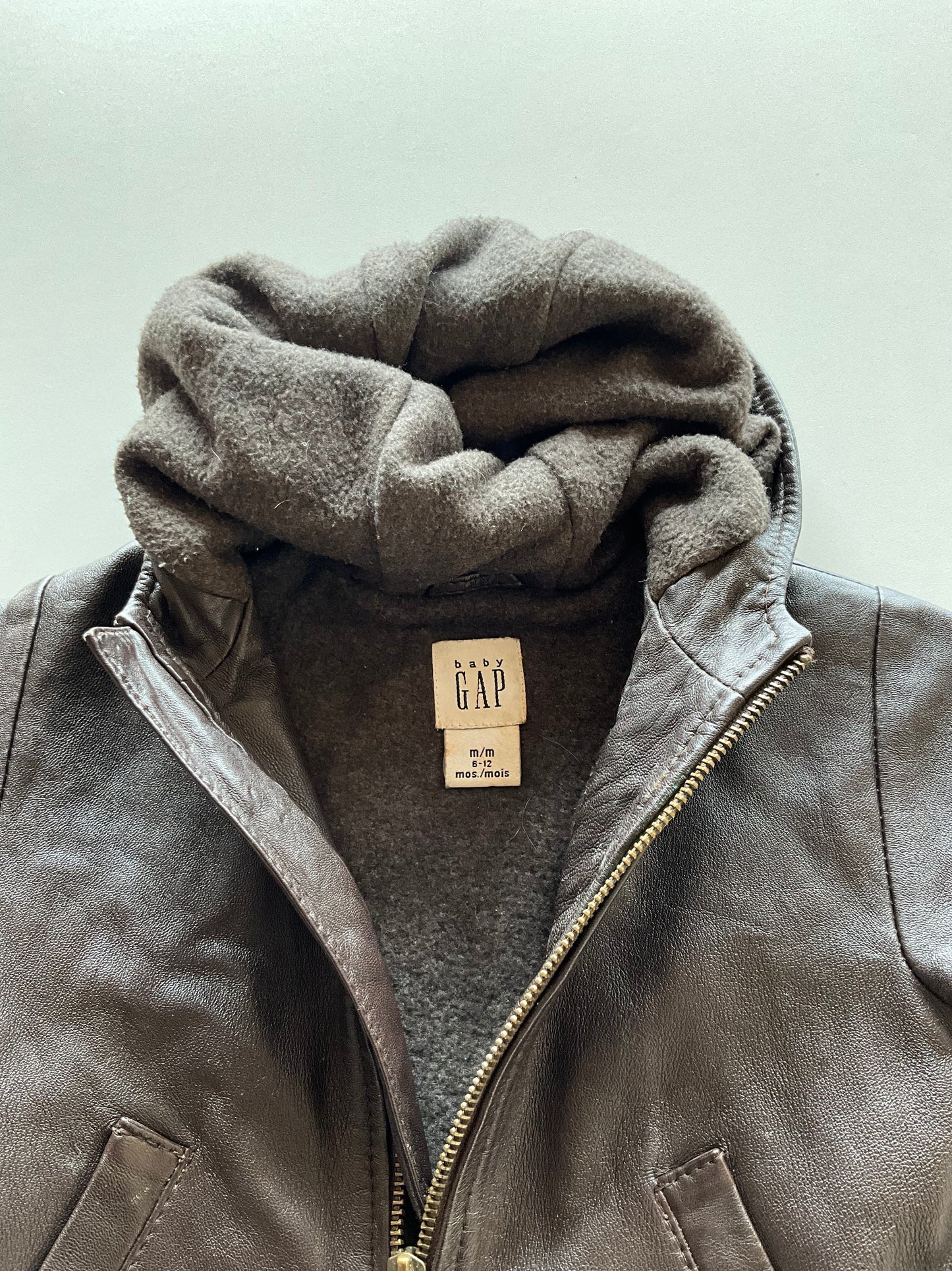Brown "Leather" Bomber Jacket