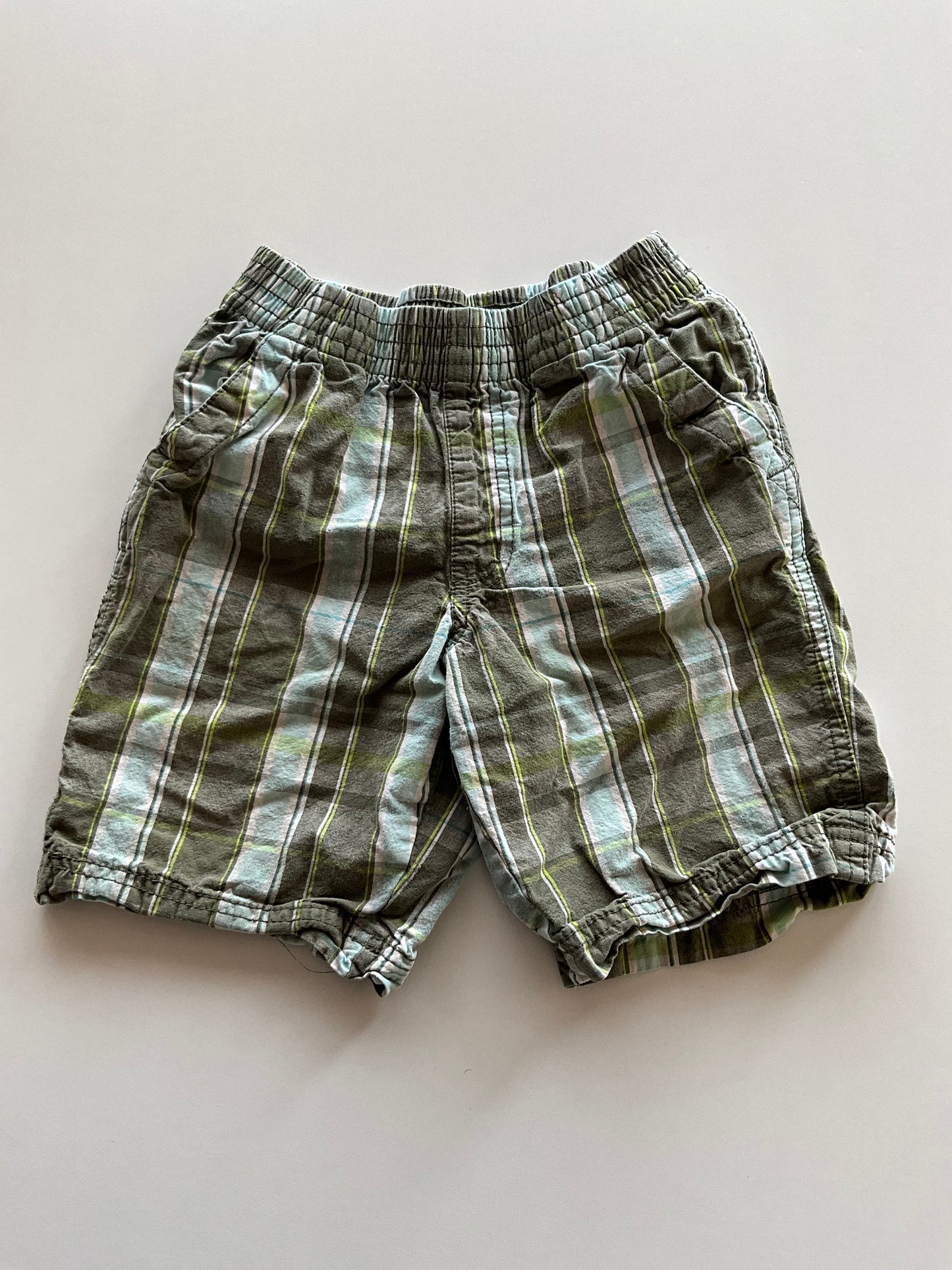 Green Plaid Shorts