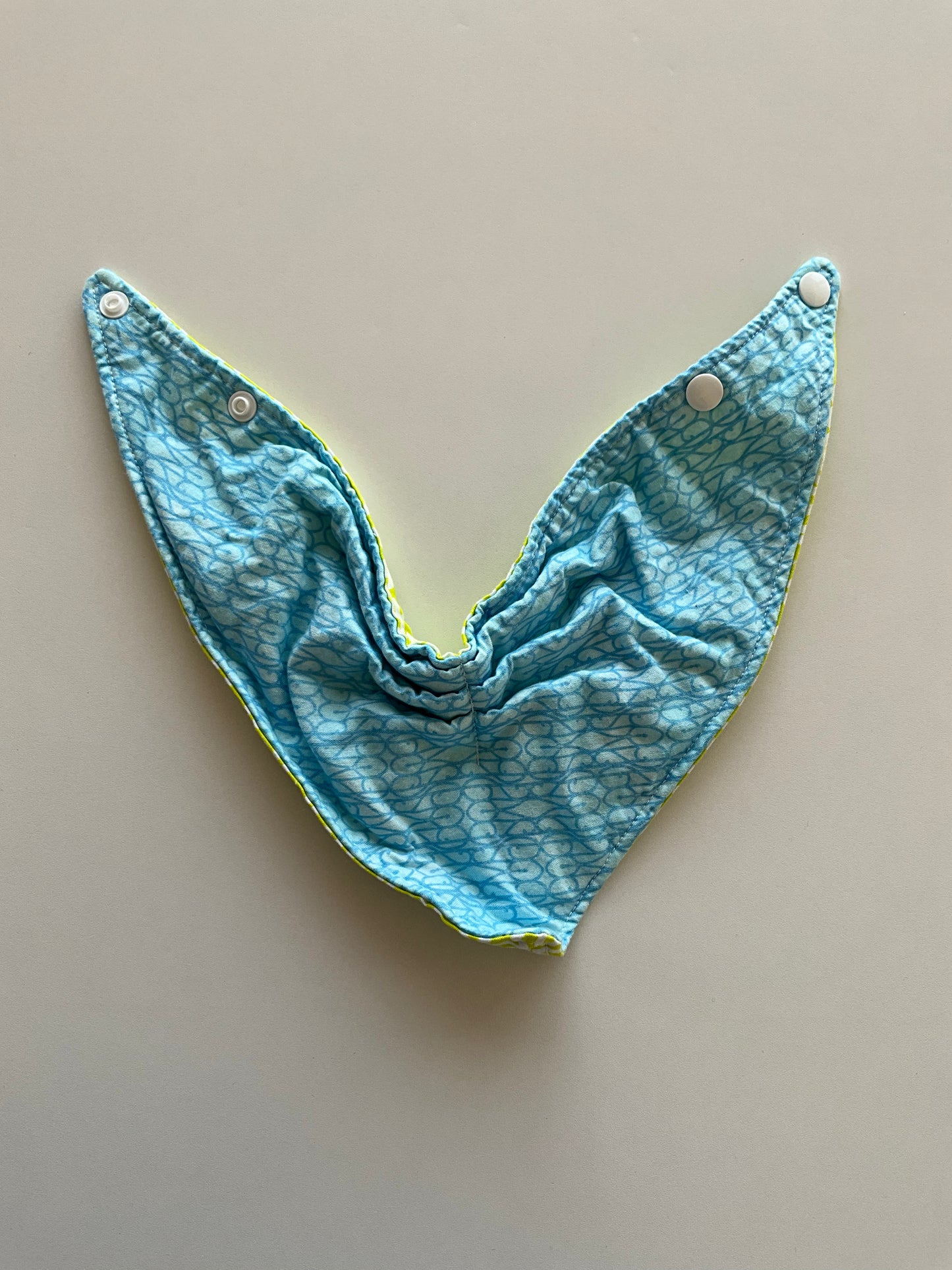Blue & Green Reversible Drool Bib