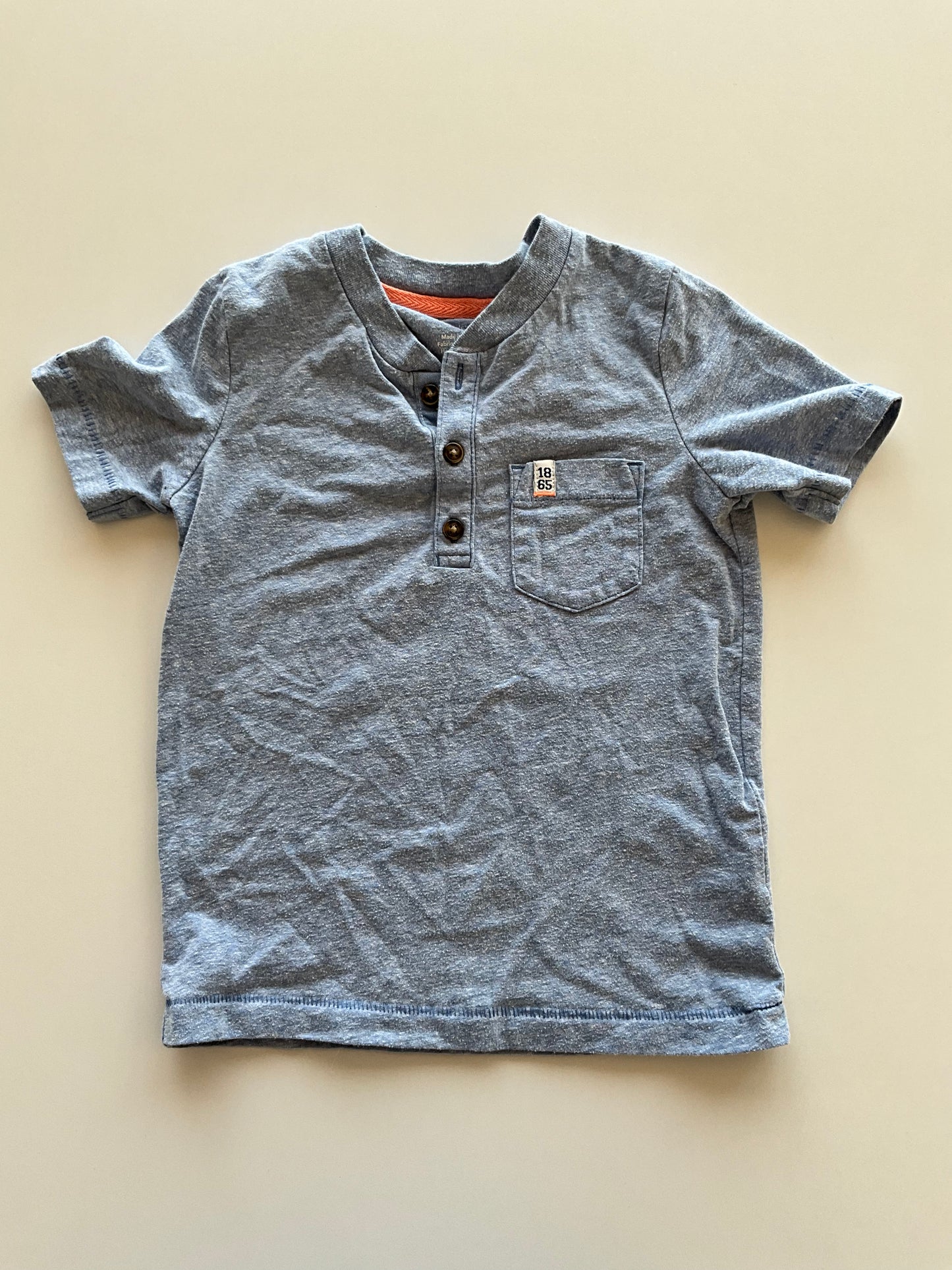 Blue Melange Pocket Tee