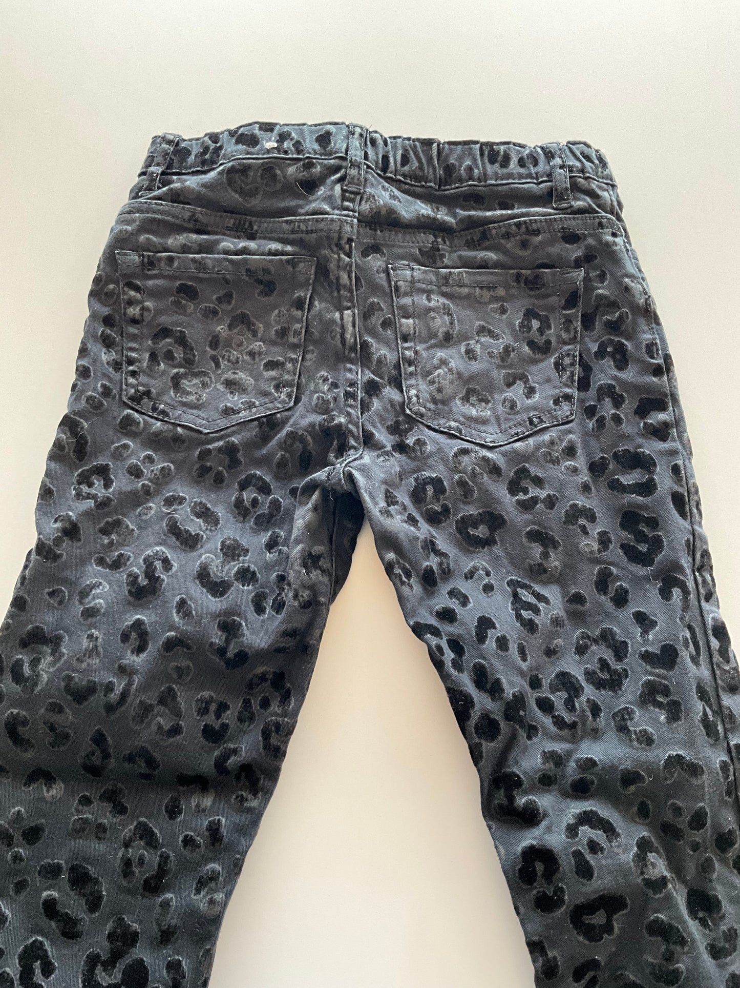 Black Leopard Denim