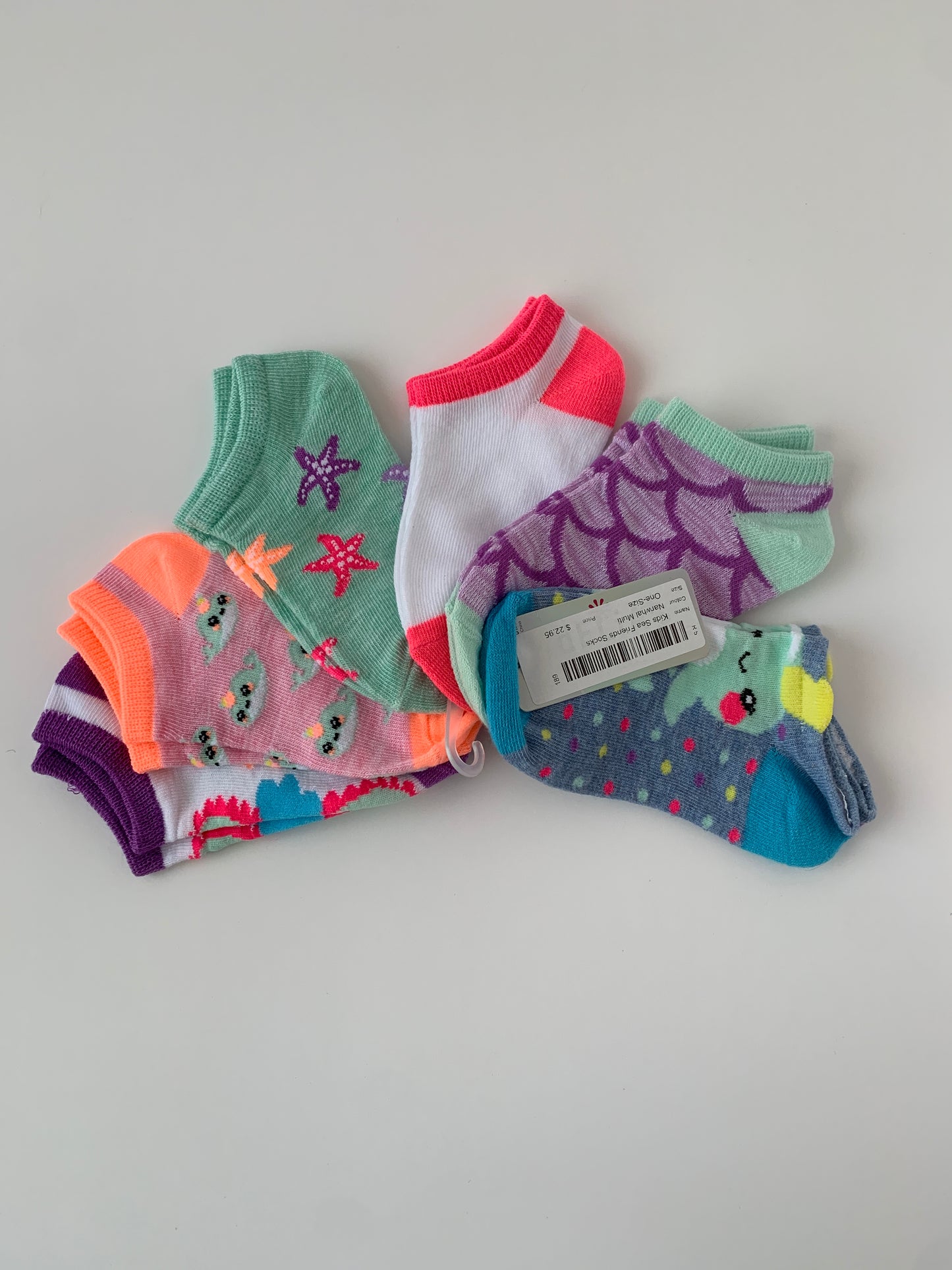 BNWT 6 pairs Sea Friend ankle socks