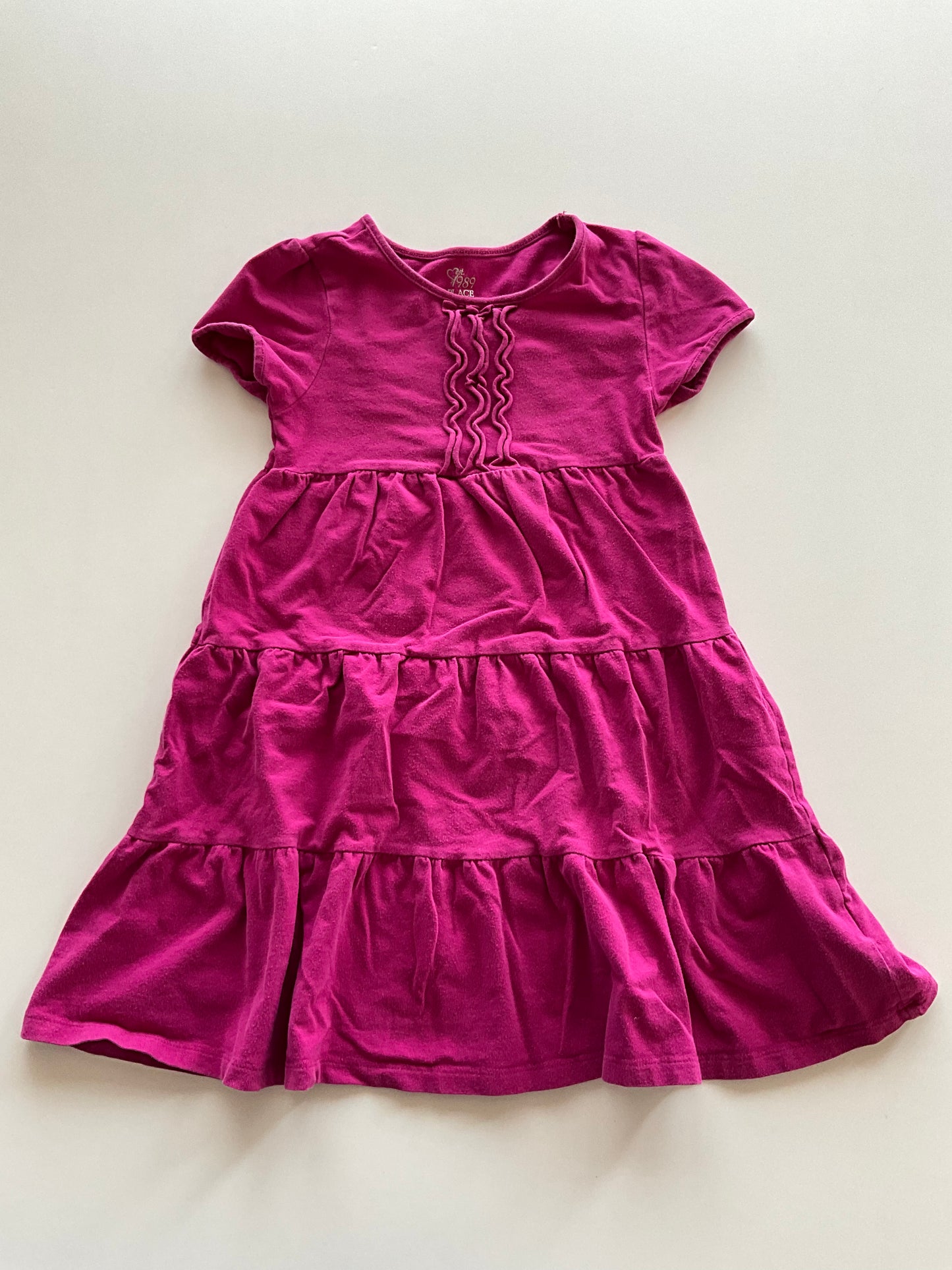 Fuchsia Tiered Dress