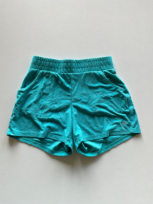 Turquoise Melange Shorts