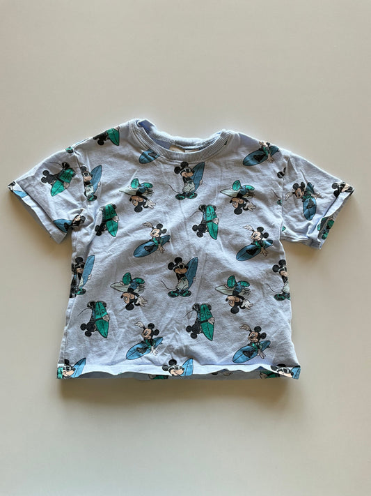 Blue Surfing Mickey Tee