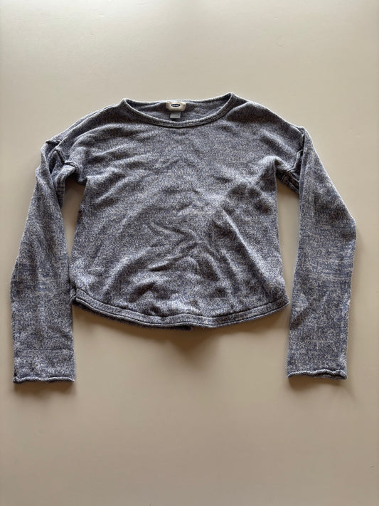 Blue Melange Knit Sweater
