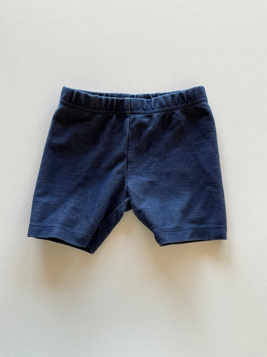 Faux Jean Biker Shorts