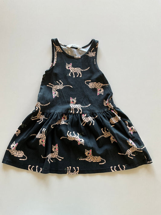 Black Leopard Dress