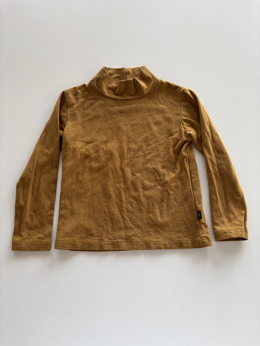 Brown Faux Turtleneck Shirt