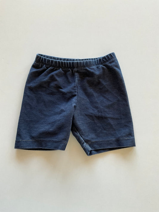 Faux Denim Bike Shorts