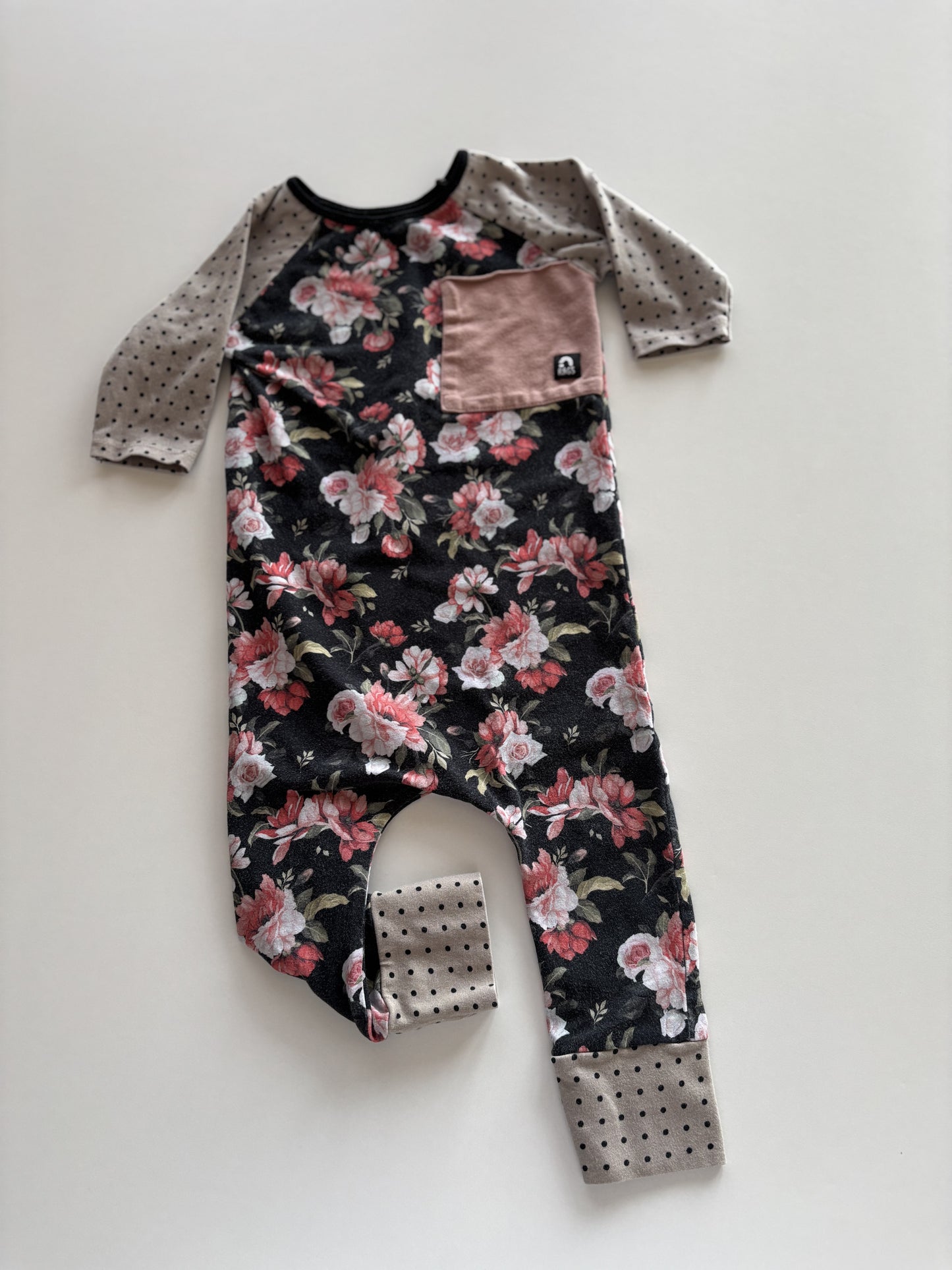 Floral & Polka Dot Romper