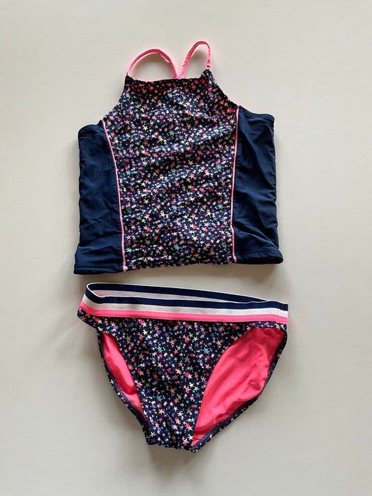 2pc Navy & Star Bathing Suit
