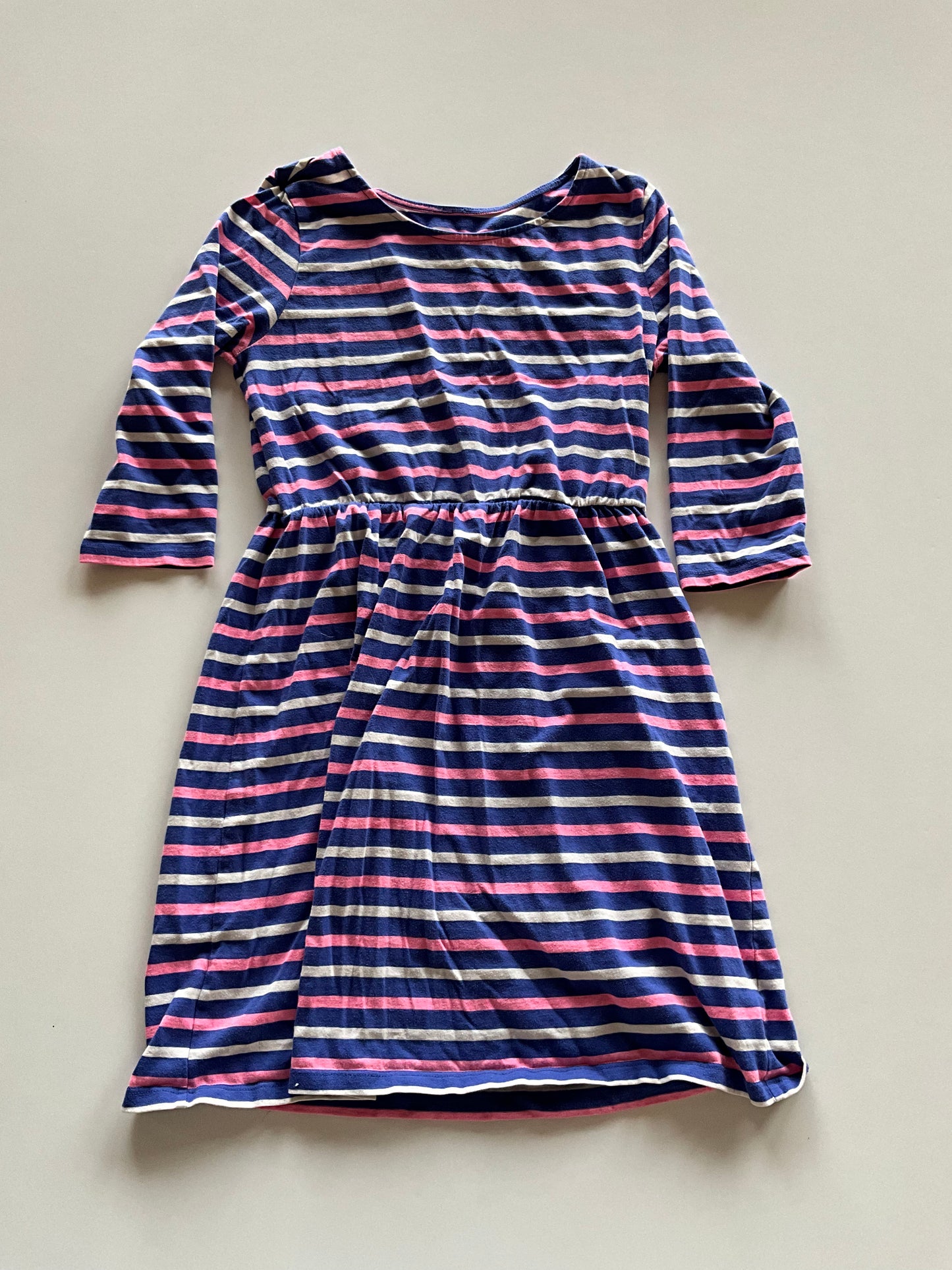 Blue, White, & Pink Striped Dress