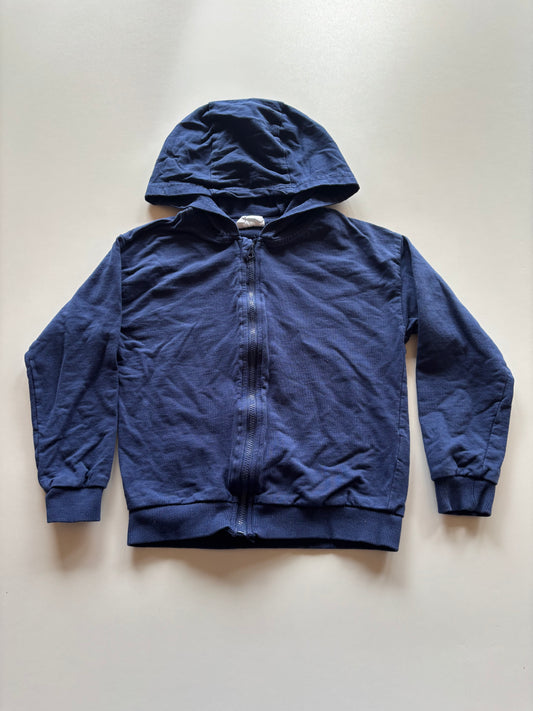 Navy Lightweight Zip Up Hoodie