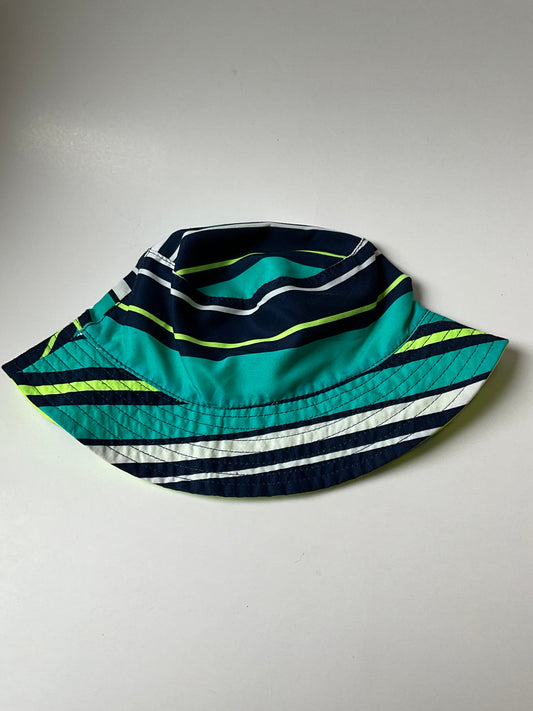 Reversible Blue Striped Bucket Hat