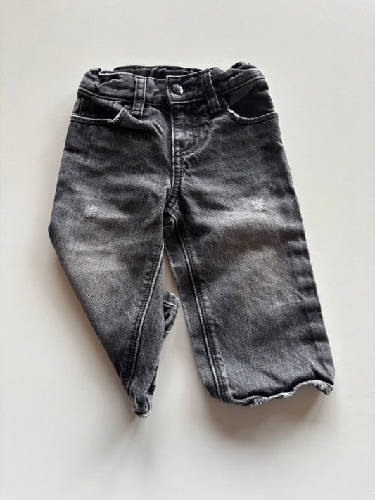 Grey Distressed Denim