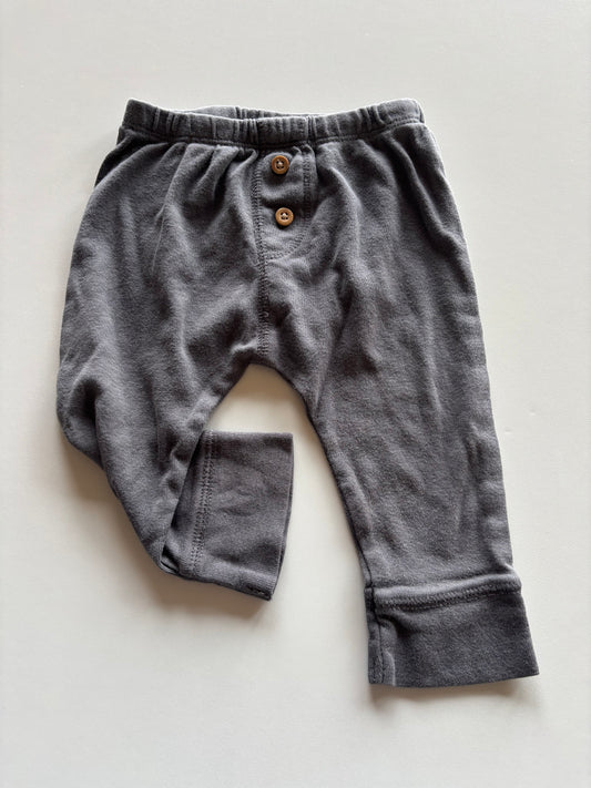 Grey Button Fly Pants