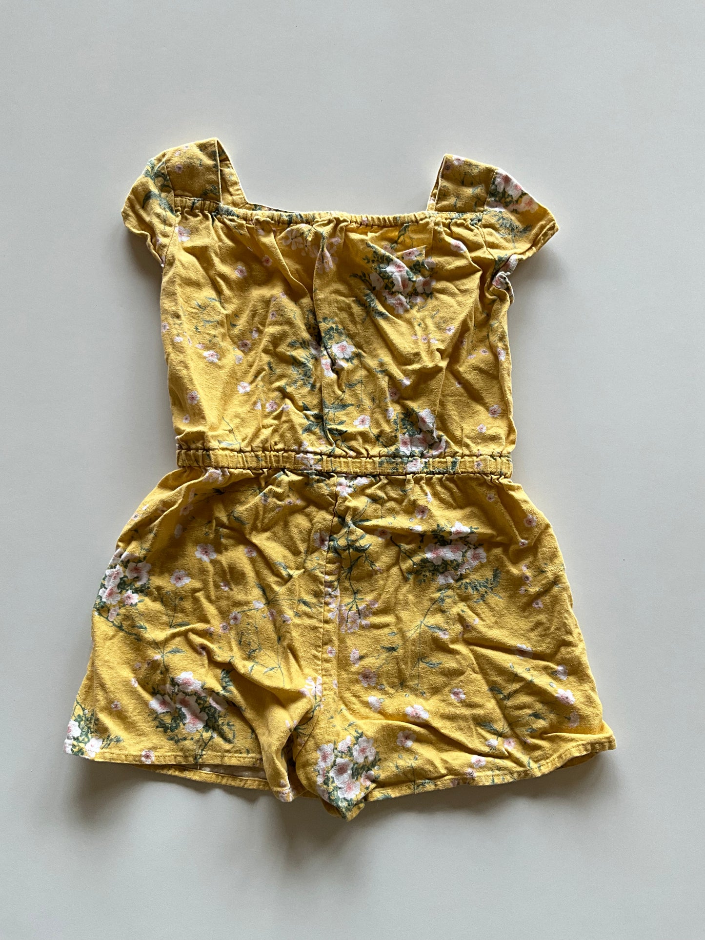 Yellow Floral Romper