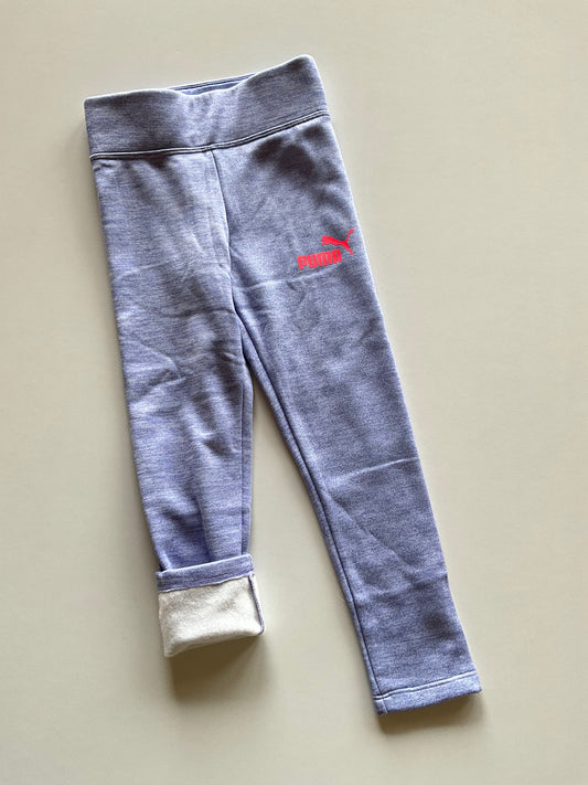 Blue Melange Thick Leggings