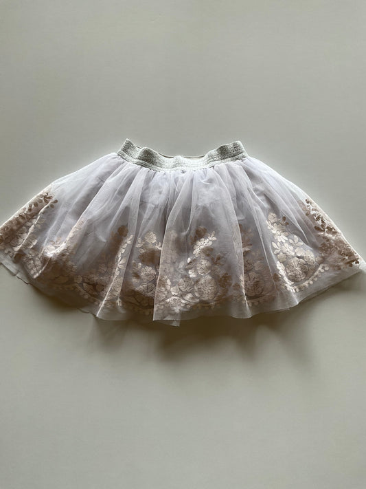 White Tulle Skort