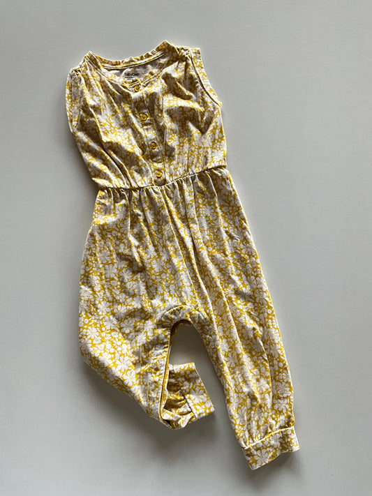 Yellow Floral Romper