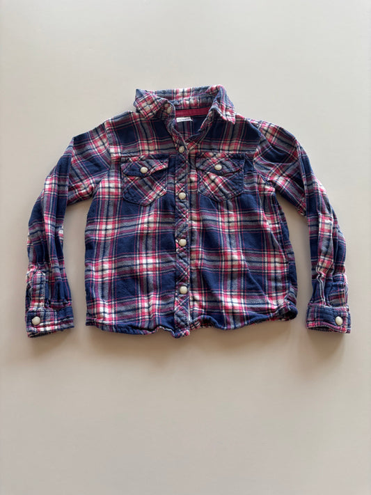 Blue & Pink Plaid Shirt