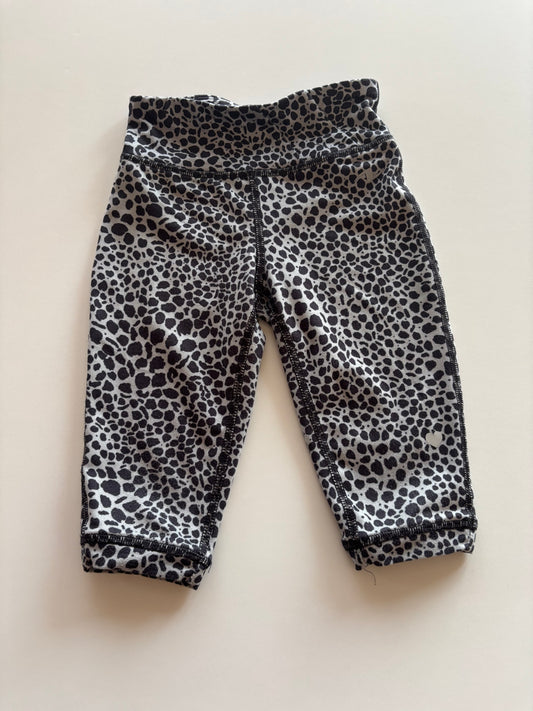 Grey Spotted Athletic Capris