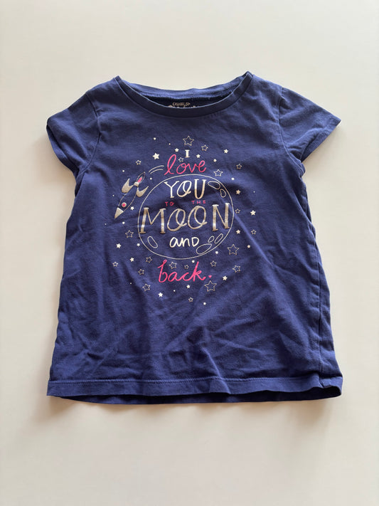 Navy Love You to the Moon Tee