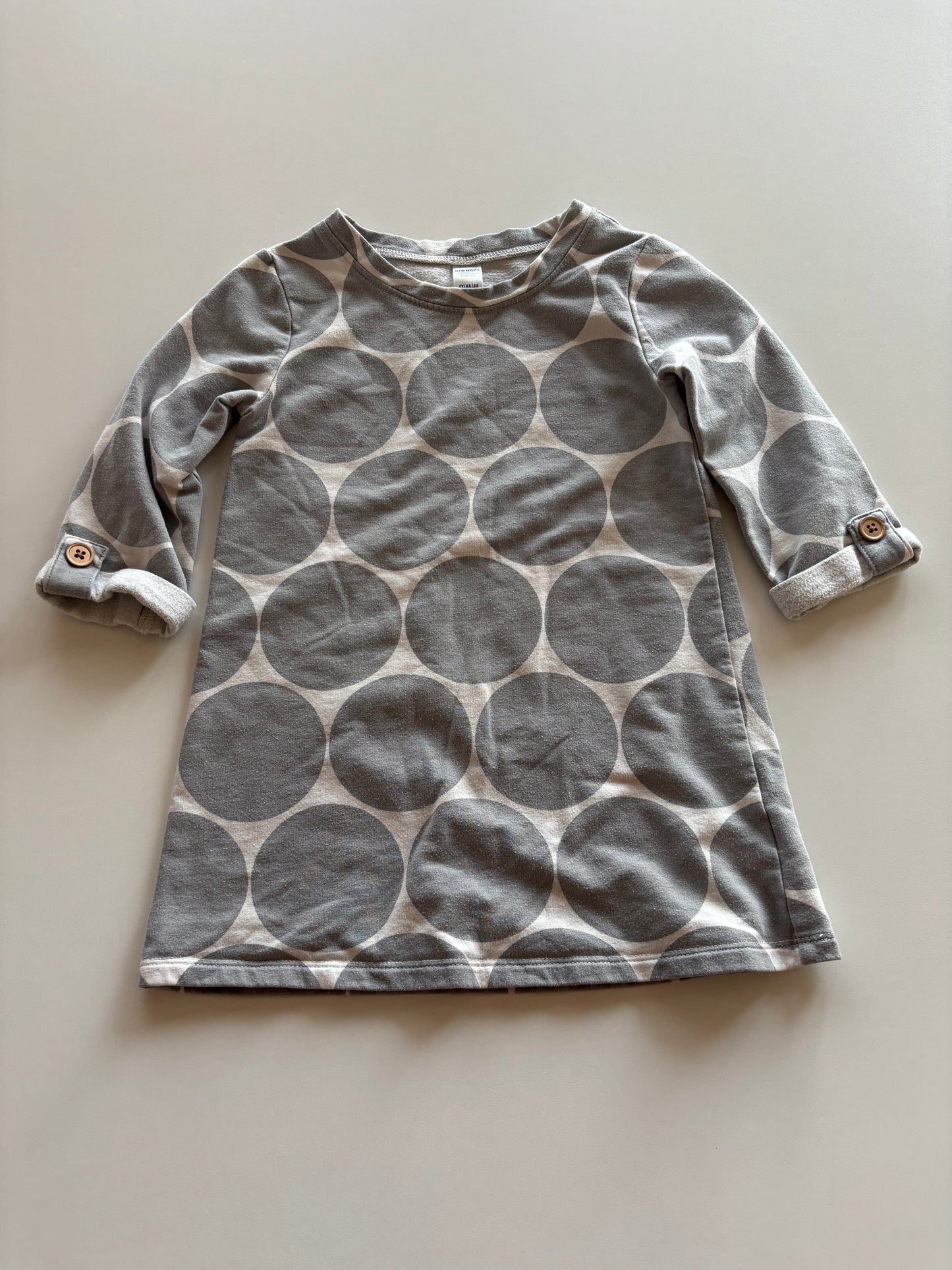 Grey Polka Dot Dress