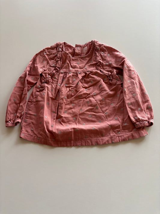 Pink & Silver Heart Shirt