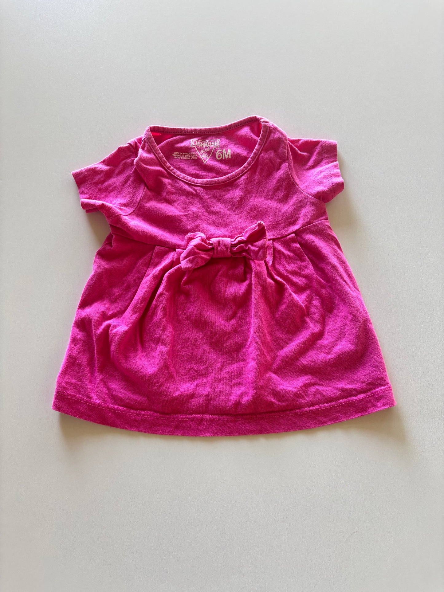 Pink Tee with Bow