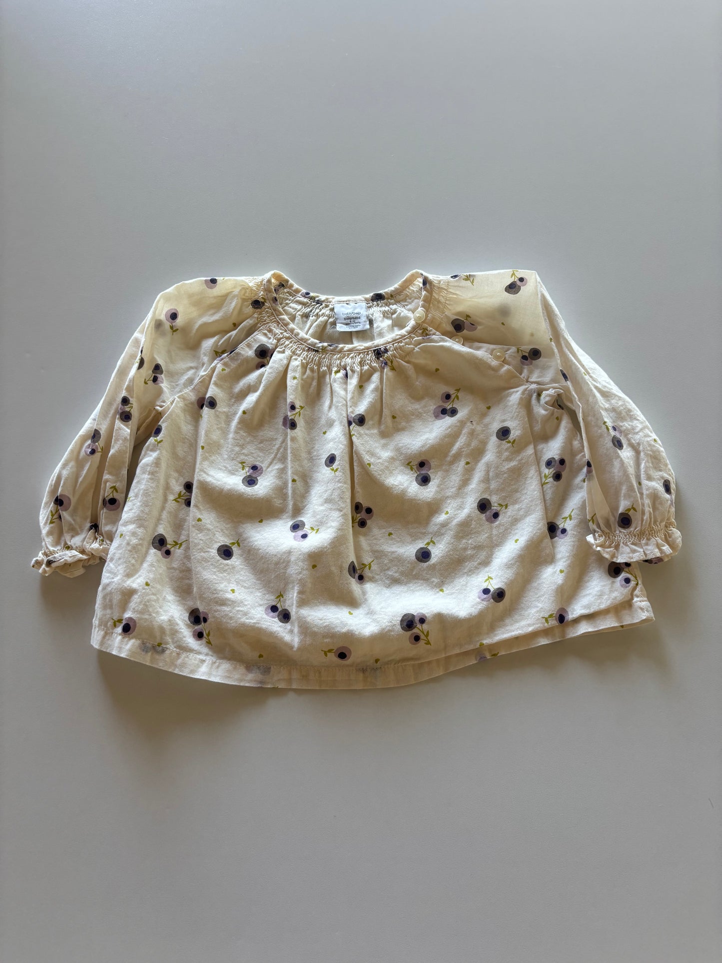 Almond Purple Floral Blouse
