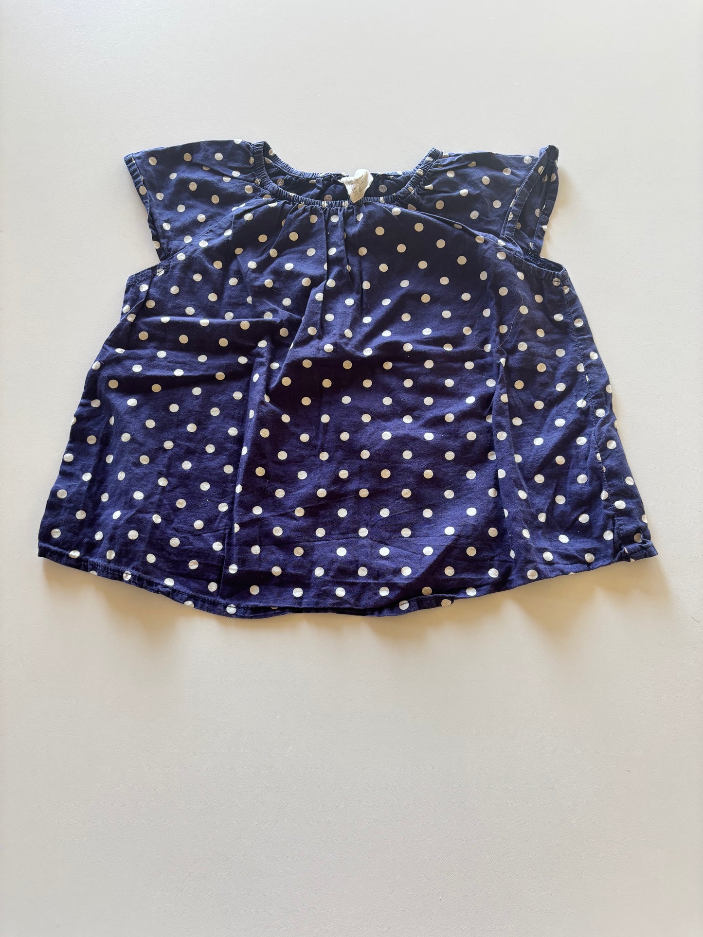 Navy Polka Dot Dress/Tunic