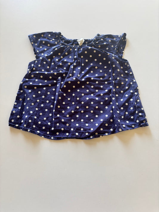 Navy Polka Dot Dress/Tunic
